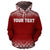 Vanuatu Polynesian Custom Hoodie Red Fog - Polynesian Pride