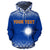 Marshall Islands Polynesian Custom Hoodie Blue Frog - Polynesian Pride