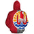 Tahiti (French Polynesia) Polynesian Custom Zip up Hoodie Red Line - Polynesian Pride