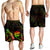 Tahiti Polynesian Men's Shorts - Turtle With Blooming Hibiscus Reggae - Polynesian Pride