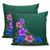 Hibiscus More Colorful Pillow Covers One Size Zippered Pillow Cases 18"x 18" (Twin Sides) (Set of 2) Black - Polynesian Pride