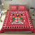 (Custom Personalised) Fiji Bedding Set Pattern - Fijian Tapa Pattern Red LT13 - Polynesian Pride