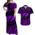 Hawaii State Fish: Humuhumu Nukunuku Apuaa Polynesian Matching Dress and Hawaiian Shirt Matching Couples Outfit Unique Style Purple LT8 Purple - Polynesian Pride