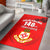 Kolisi Tonga College Atele Area Rug 140 Years Anniversary Tongan Ngatu Ver.02 LT13 Red - Polynesian Pride