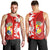 Tonga Unique Men Tank Top Camouflage with Tongan Pattern LT13 Red - Polynesian Pride