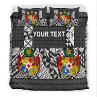 (Custom Personalised) Tonga Bedding Set Be Unique Version 04 Black LT13 - Polynesian Pride
