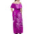 Custom Wallis et Futuna Matching Dress and Hawaiian Shirt Polynesia Pink Sea Turtle and Flowers LT13 - Polynesian Pride