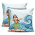 Hula Dance Cartoon Pillow Covers One Size Zippered Pillow Cases 18"x 18" (Twin Sides) (Set of 2) Black - Polynesian Pride