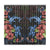 Turtle And Shark With Hibiscus Window Curtain ( Two Piece) One Size 50"x96"(Two Piece) Black - Polynesian Pride