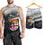 Combo Men Tank Top and Men Short Fiji Rugby Makare And Tapa Patterns White White - Polynesian Pride