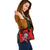 Guam Polynesian Shoulder Handbag - Floral With Seal Red - Polynesian Pride