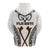 Fiji Bati Tapa Pattern Zip Hoodie LT12 - Polynesian Pride