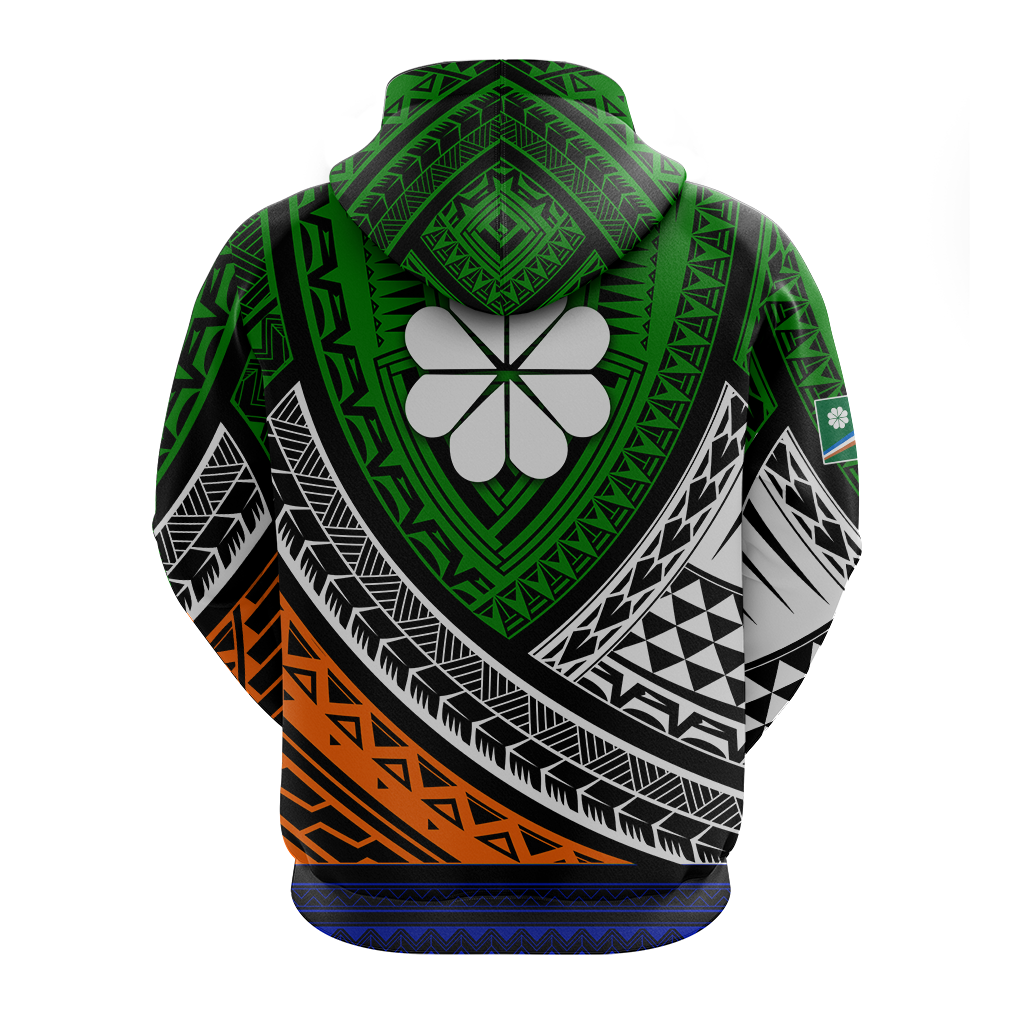 Kwajalein Atoll Tribal Pattern Hoodie LT12 - Polynesian Pride