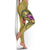 Nauru Polynesian Legging - Floral With Seal Gold - Polynesian Pride