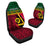 Vanuatu Dreamy Car Seat Covers Flag and Pattern LT13 Universal Fit Red - Polynesian Pride