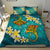 Kosrae Micronesia Bedding Set - Manta Ray Ocean Blue - Polynesian Pride