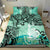 New Caledonia Bedding Set - Vintage Floral Pattern Green Color - Polynesian Pride