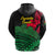 Vanuatu Espiritu Santo Zip Hoodie Kava With Hibiscus LT12 - Polynesian Pride