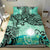 Marshall Islands Bedding Set - Vintage Floral Pattern Green Color - Polynesian Pride