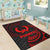 Pohnpei Polynesian Area Rug - Red Tribal Wave - Polynesian Pride