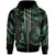 Yap Micronesia Custom Zip Hoodie Polynesian Tattoo Green Version Unisex Green - Polynesian Pride