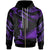 Tokelau Polynesian Custom Zip Hoodie Polynesian Tattoo Purple Version Unisex Purple - Polynesian Pride