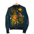 Papua New Guinea Polynesian Men's Bomber Jacket - Legend of Papua New Guinea (Blue) - Polynesian Pride