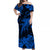 Hawaii Off Shoulder Long Dress Polynesia Blue Shark LT13 Women Blue - Polynesian Pride