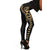 Guam Women's Leggings - Polynesian Tribal Gold - Polynesian Pride