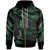 Fiji Polynesian Custom Zip Hoodie Polynesian Tattoo Green Version Unisex Green - Polynesian Pride