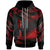 Tokelau Polynesian Custom Zip Hoodie Polynesian Tattoo Red Version Unisex Red - Polynesian Pride