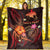 Papua New Guinea Polynesian Personalised Premium Blanket - Legend of Papua New Guinea (Red) - Polynesian Pride