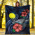 Palau Polynesian Premium Blanket - Blue Turtle Hibiscus - Polynesian Pride