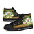 Niue High Top Shoes - Polynesian Gold Patterns Collection - Polynesian Pride