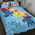 Hawaii Kanaka Maoli Custom Personalised Quilt Bed Set - Tropical Style Blue - Polynesian Pride