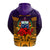 Custom Samoa Zip Hoodie Hibiscus With Tribal LT12 - Polynesian Pride