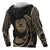 American Samoa Polynesian Custom Zip up Hoodie Gold Tribal Wave - Polynesian Pride