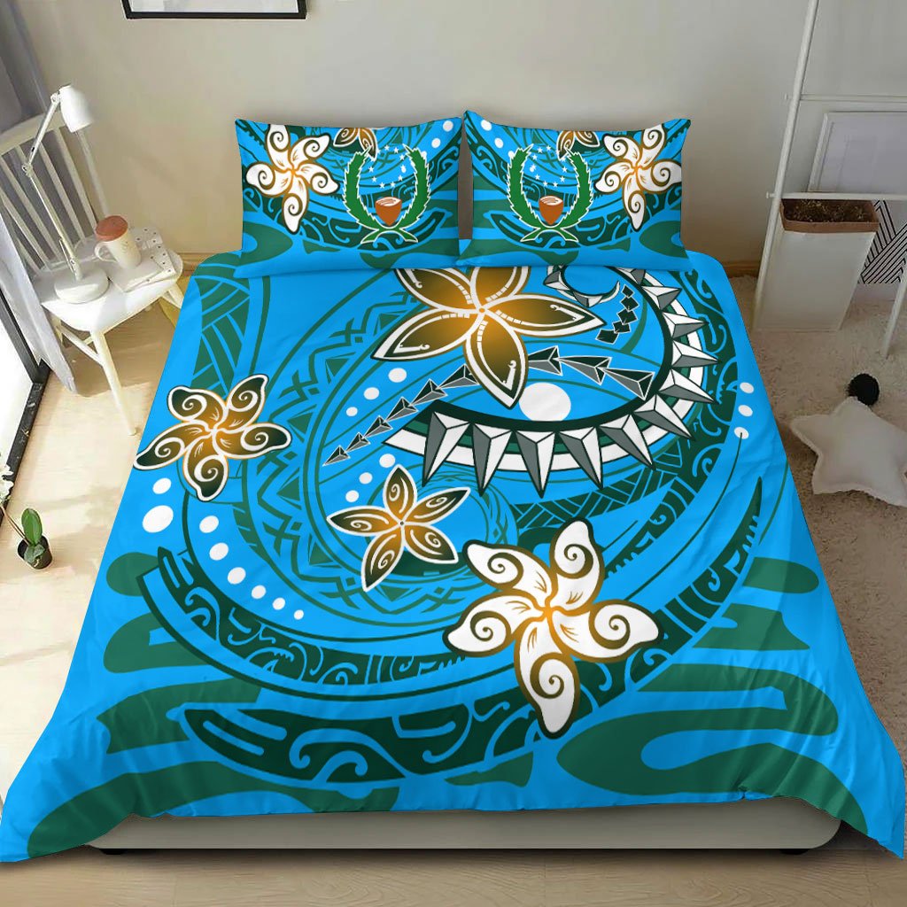 Pohnpei Bedding Set - Spring Style Blue Color Blue - Polynesian Pride