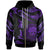 Federated States of Micronesia Polynesian Custom Zip Hoodie Polynesian Tattoo Purple Version Unisex Purple - Polynesian Pride