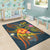 Tonga Polynesian Personalised Area Rug - Legend of Tonga (Blue) - Polynesian Pride