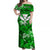 Custom Polynesian Matching Hawaiian Outfits For Couples Hawaiian Map with Kanaka Green Flowers LT13 - Polynesian Pride