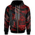 Guam Polynesian Custom Zip Hoodie Polynesian Tattoo Red Version Unisex Red - Polynesian Pride