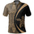 Hawaii Turtle Polynesian Polo Shirt Gold Circle Style - Polynesian Pride