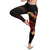 Hawaii Polynesian Women's Leggings - Plumeria Flowers And Waves - Polynesian Pride