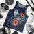 Guam Polynesian Men Tank Top - Blue Turtle Hibiscus - Polynesian Pride