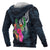 Pohnpei Micronesia Zip up Hoodie Tropical Flowers - Polynesian Pride