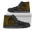 Kosrae High Top Shoes - Wings Style Unisex Black - Polynesian Pride