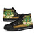 Pohnpei High Top Shoes - Polynesian Gold Patterns Collection - Polynesian Pride