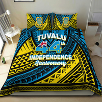 Tuvalu Bedding Set 44th Independence Anniversary - Tribal Pattern - LT12 - Polynesian Pride