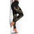 Pohnpei Micronesia Women's Legging - Gold Tribal Wave - Polynesian Pride